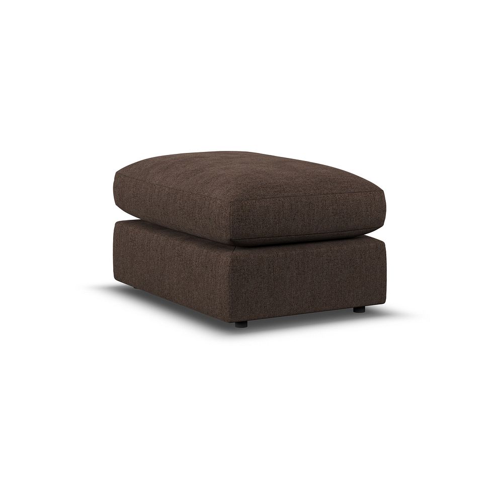 Elston Small Fender Footstool in Penny Cacao Fabric 3