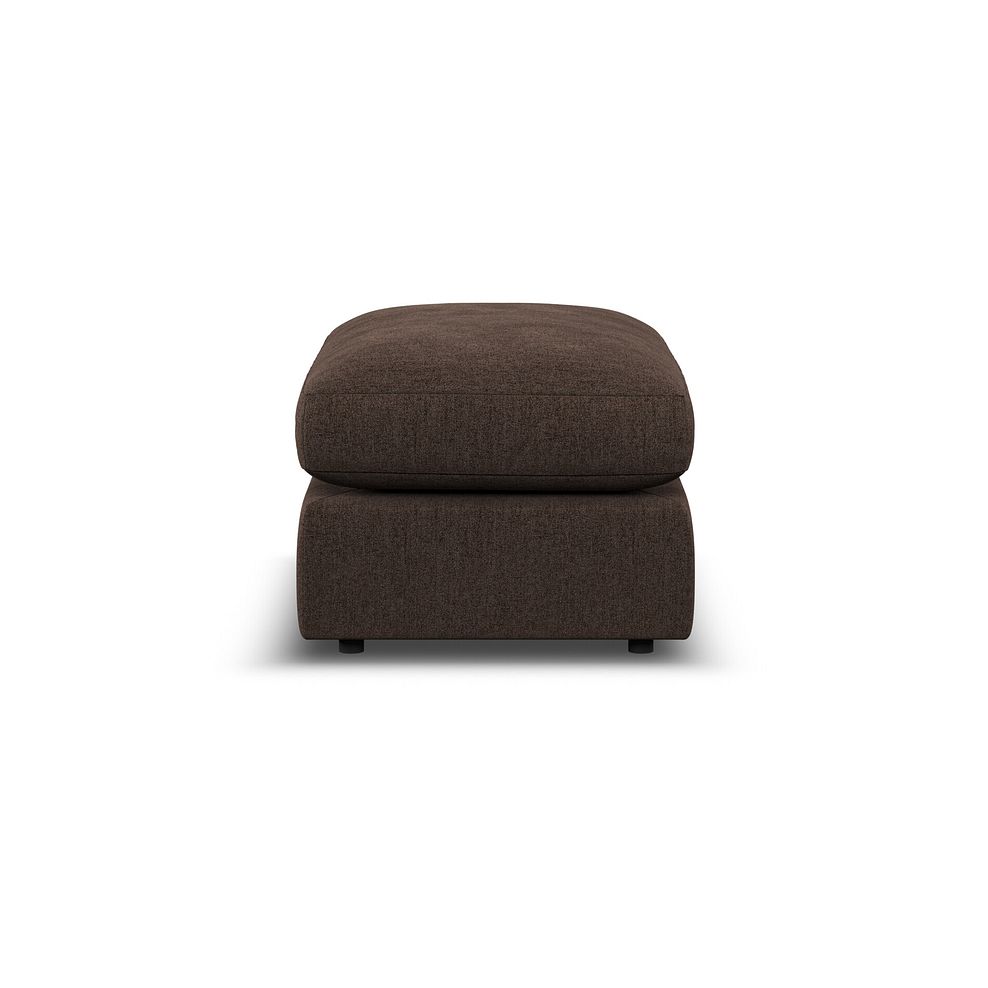 Elston Small Fender Footstool in Penny Cacao Fabric 4