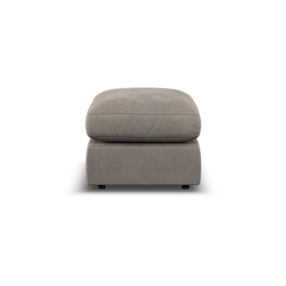 Elston Small Fender Footstool in Penny Clay Fabric 4