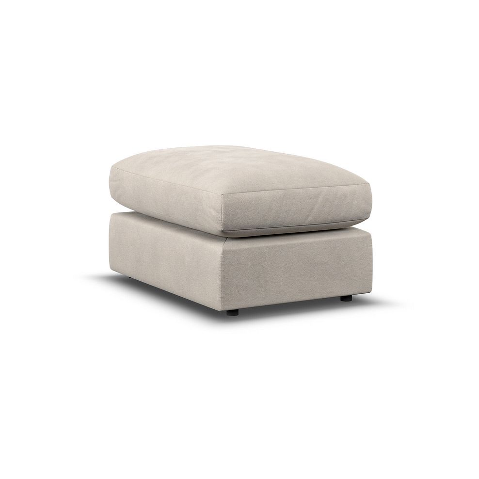 Elston Small Fender Footstool in Penny Dove Fabric 3