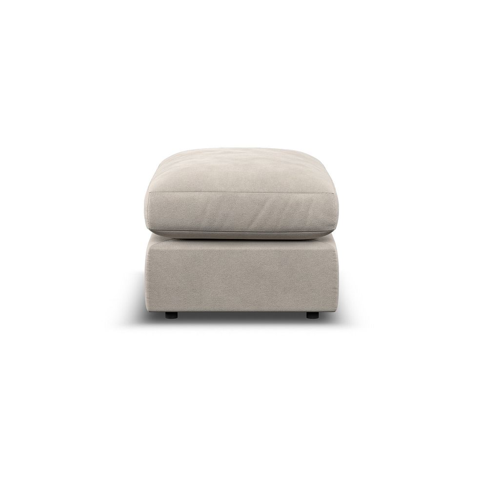 Elston Small Fender Footstool in Penny Dove Fabric 4