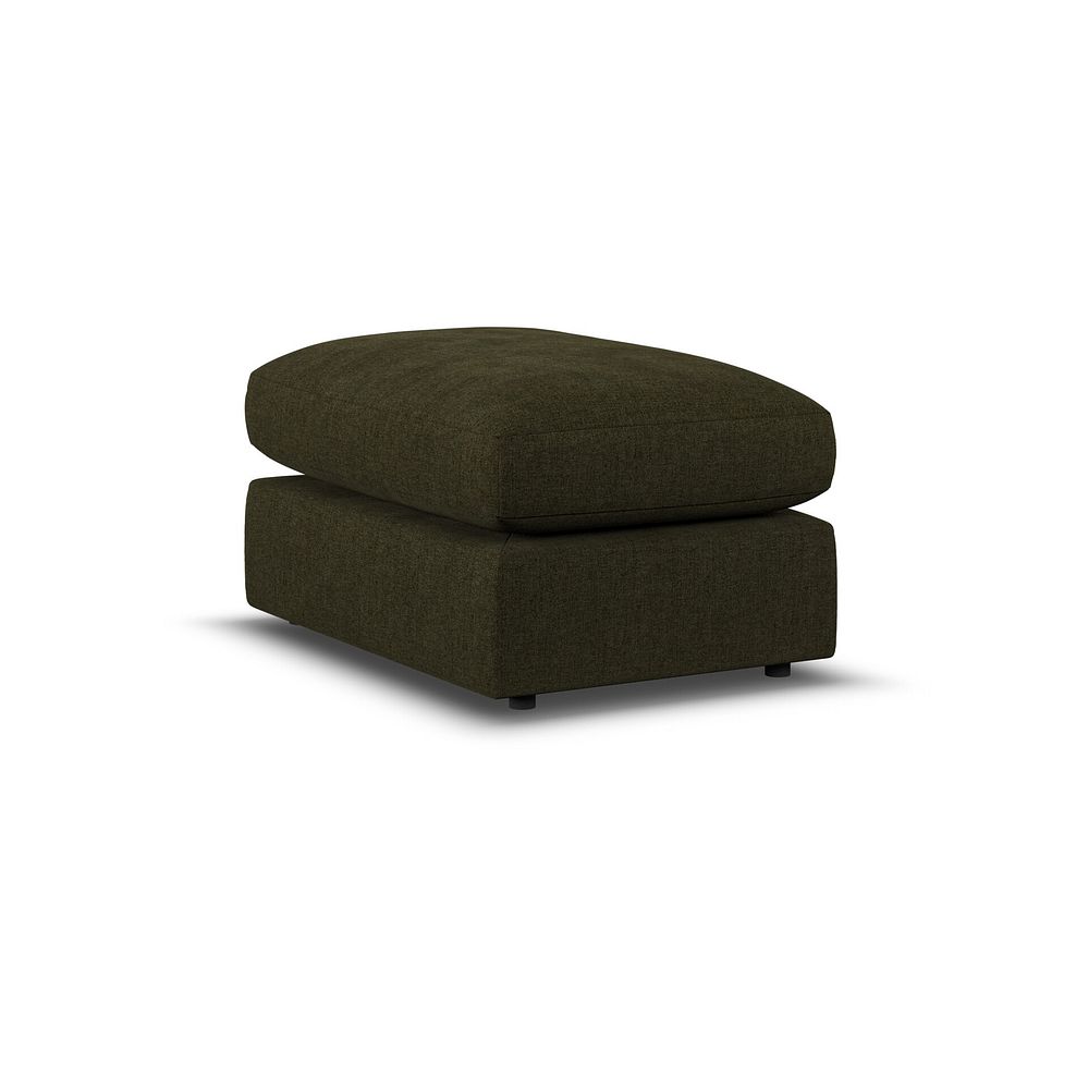 Elston Small Fender Footstool in Penny Forest Fabric 3