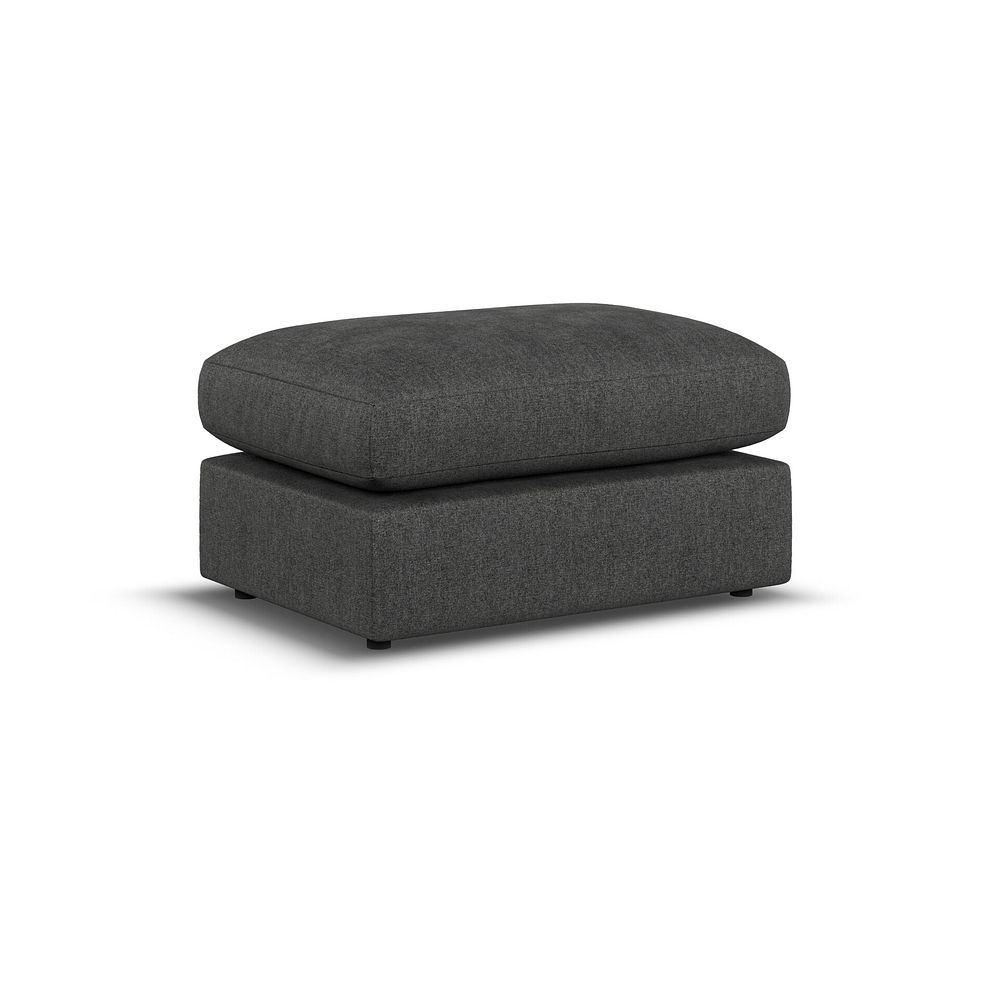 Elston Small Fender Footstool in Penny Whisp Fabric 1