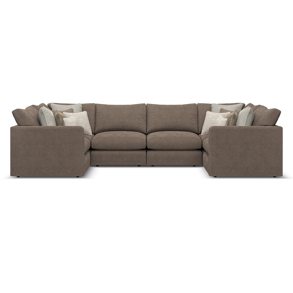 Elston Small U-Shape Modular Corner Sofa in Penny Burrow Fabric - Group 10 2
