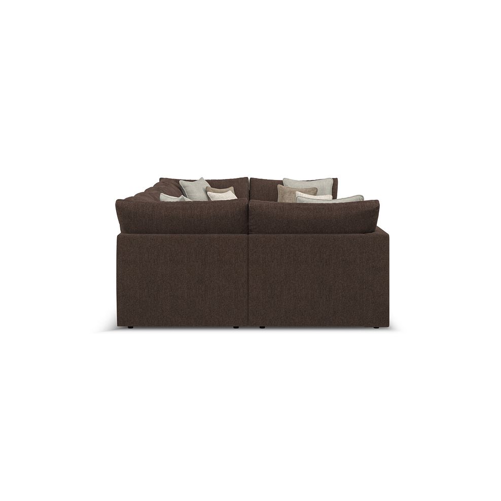 Elston Small U-Shape Modular Corner Sofa in Penny Cacao Fabric - Group 10 4