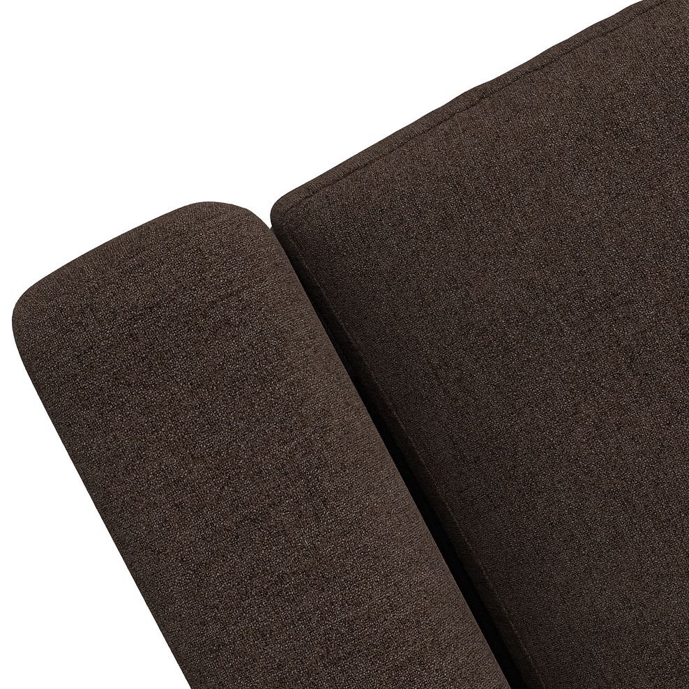 Elston Small U-Shape Modular Corner Sofa in Penny Cacao Fabric - Group 10 5