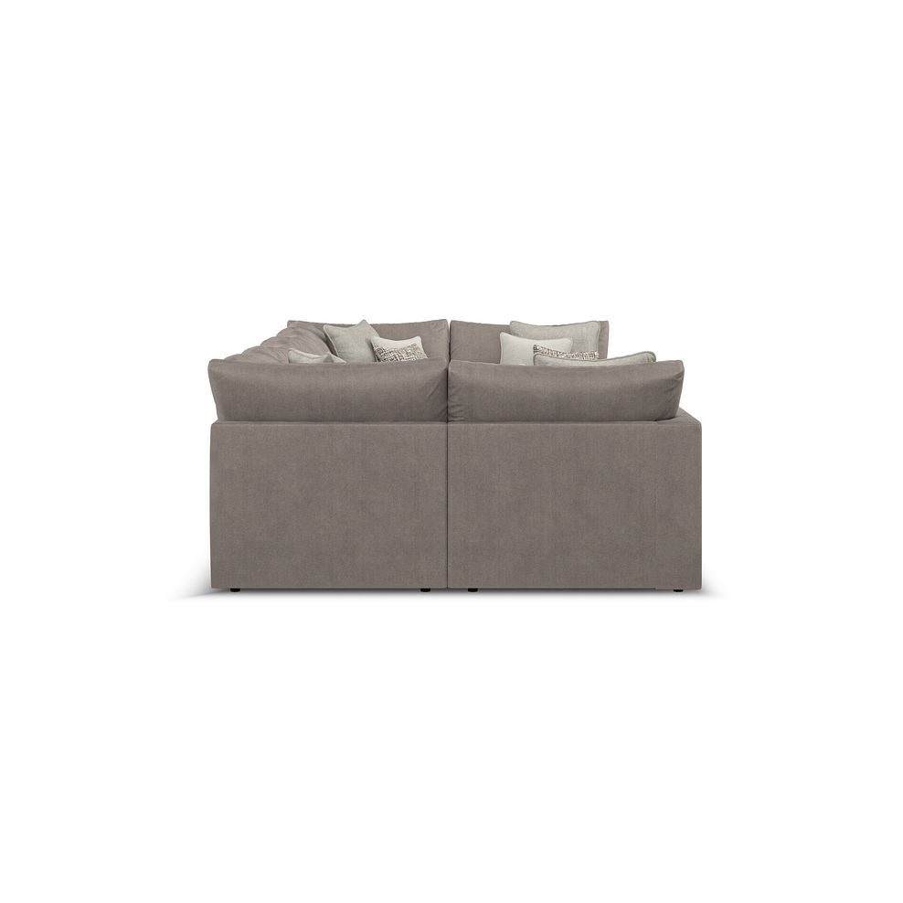 Elston Small U-Shape Modular Corner Sofa in Penny Clay Fabric - Group 10 4
