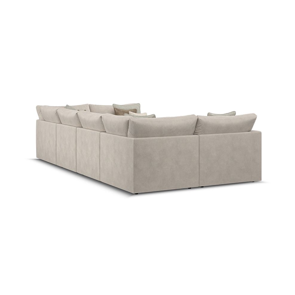 Elston Small U-Shape Modular Corner Sofa in Penny Dove Fabric - Group 10 3