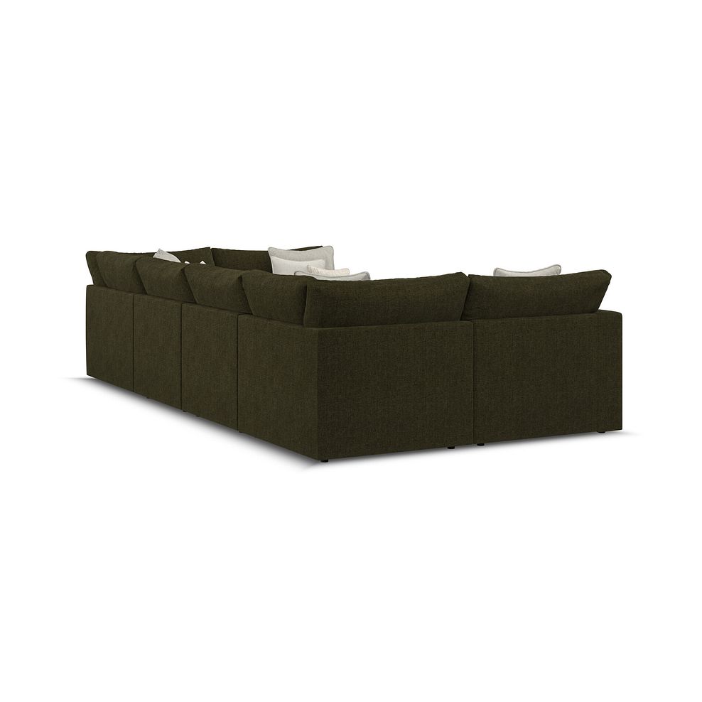 Elston Small U-Shape Modular Corner Sofa in Penny Forest Fabric - Group 10 3