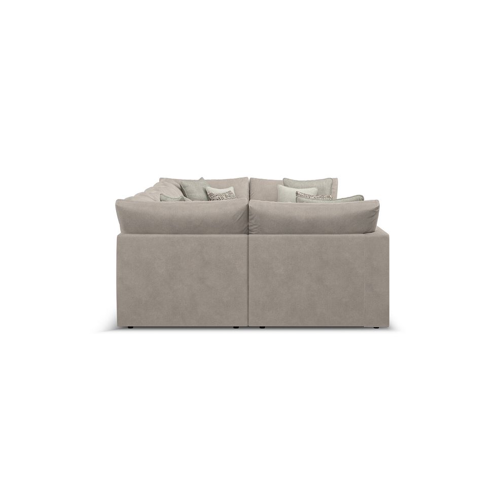 Elston Small U-Shape Modular Corner Sofa in Penny Mid Grey Fabric - Group 10 4