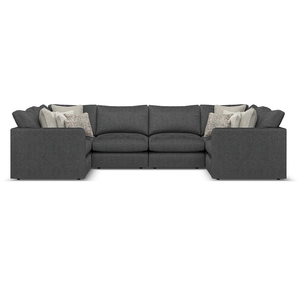 Elston Small U-Shape Modular Corner Sofa in Penny Whisp Fabric - Group 10 2