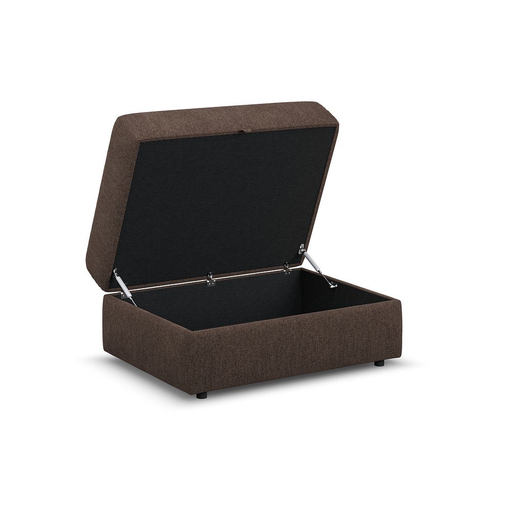 Elston Storage Footstool in Penny Cacao Fabric 2