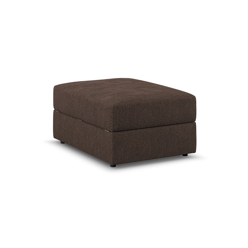 Elston Storage Footstool in Penny Cacao Fabric 3
