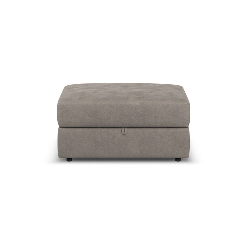 Elston Storage Footstool in Penny Clay Fabric 1