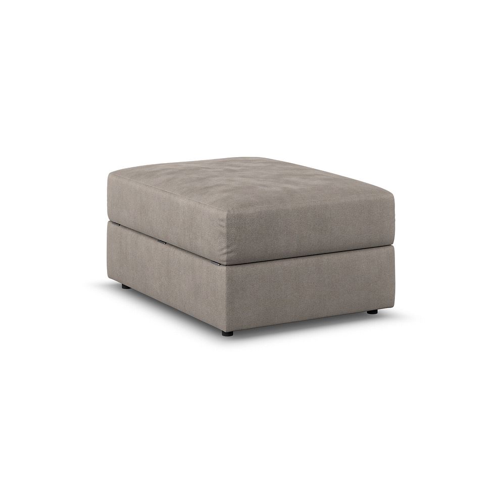 Elston Storage Footstool in Penny Clay Fabric 3
