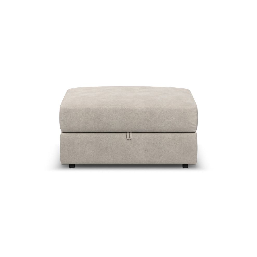Elston Storage Footstool in Penny Dove Fabric 1