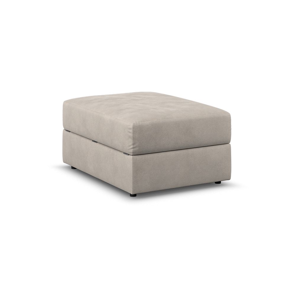 Elston Storage Footstool in Penny Mid Grey Fabric 3