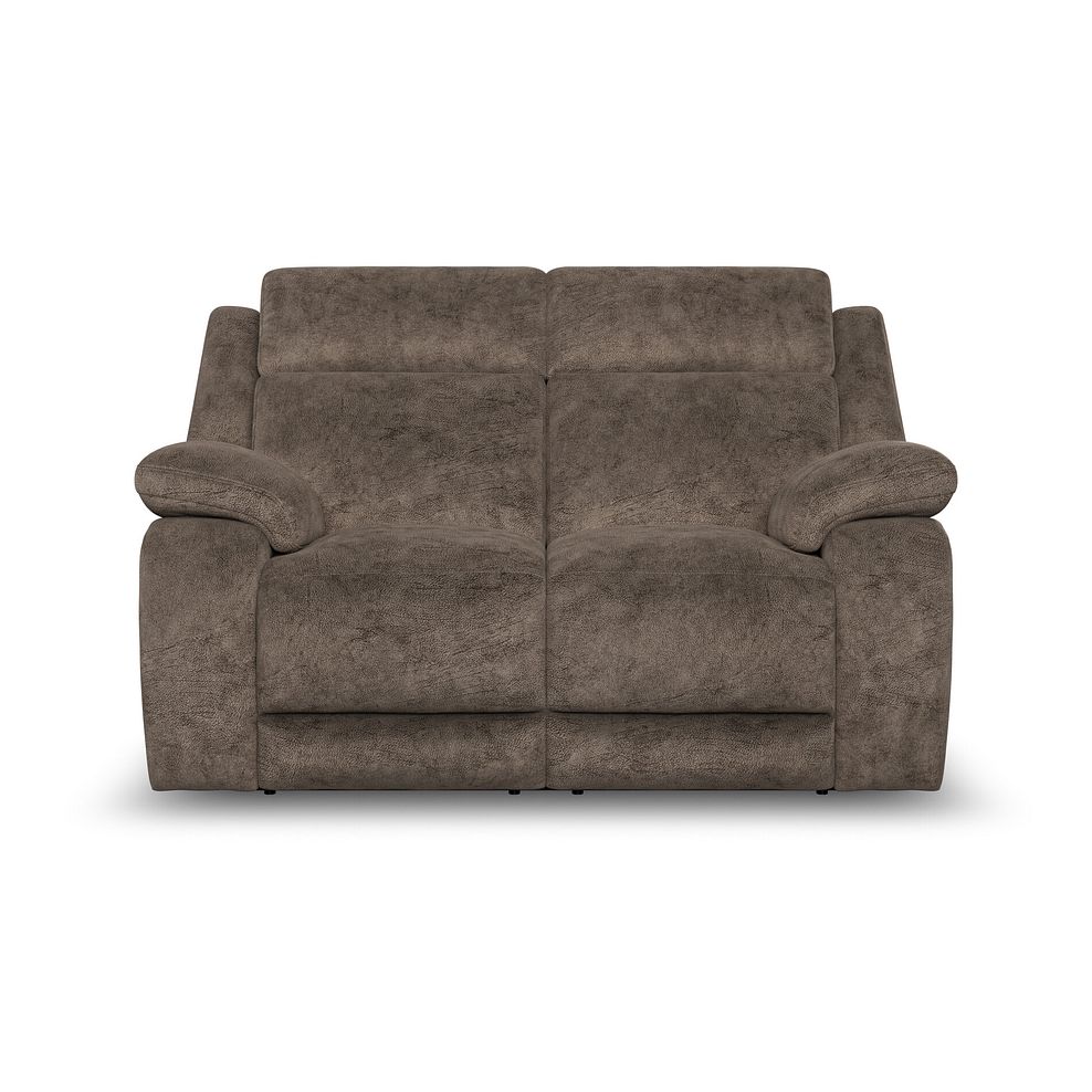 Emerson 2 Seater Electric Recliner Sofa in Dapple Chocolate Fabric 5