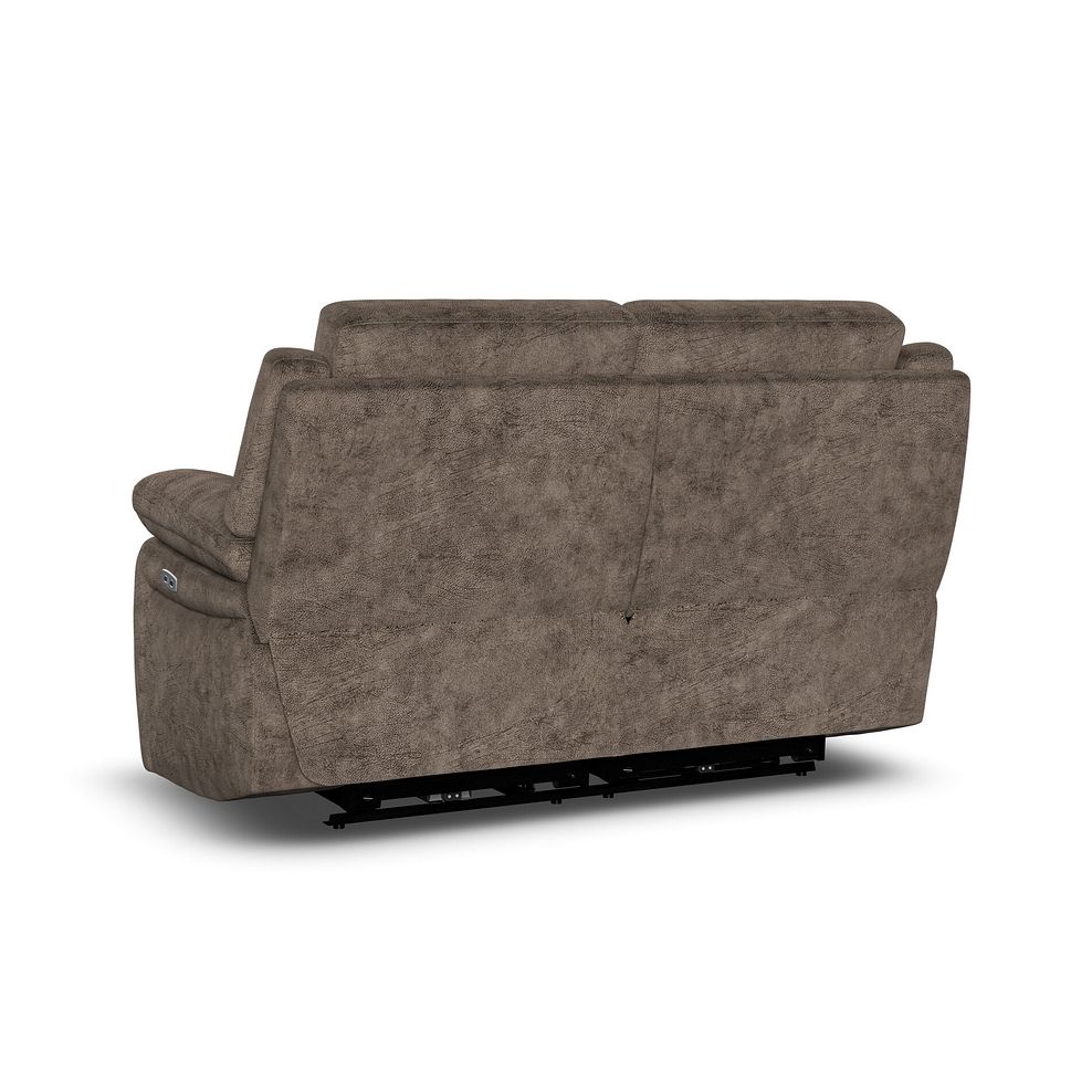 Emerson 2 Seater Electric Recliner Sofa in Dapple Chocolate Fabric 6