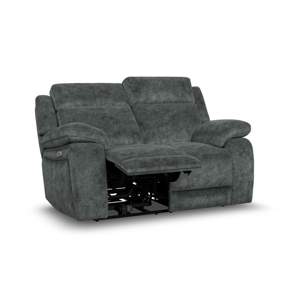 Emerson 2 Seater Electric Recliner Sofa in Dapple Grey Fabric 3