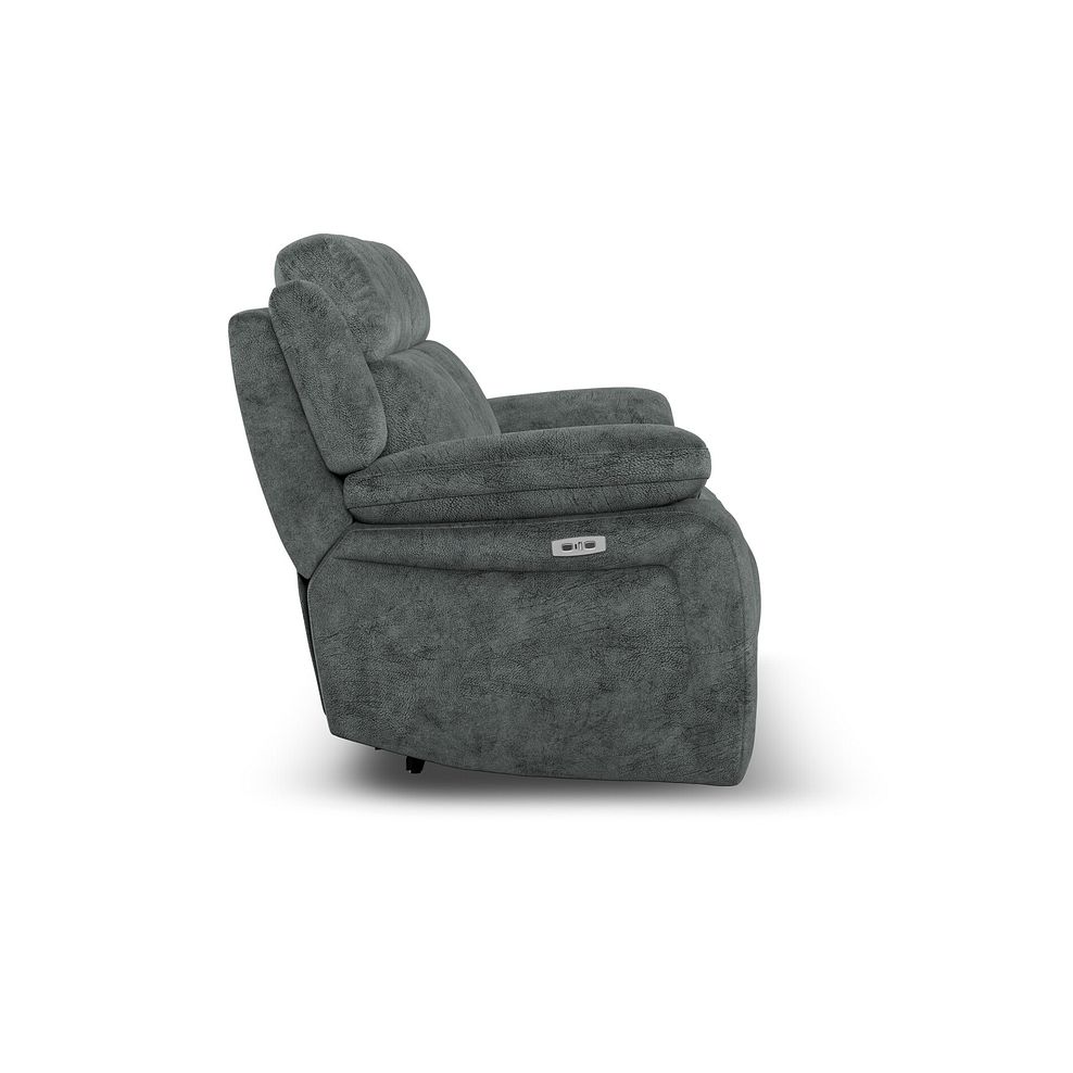 Emerson 2 Seater Electric Recliner Sofa in Dapple Grey Fabric 7