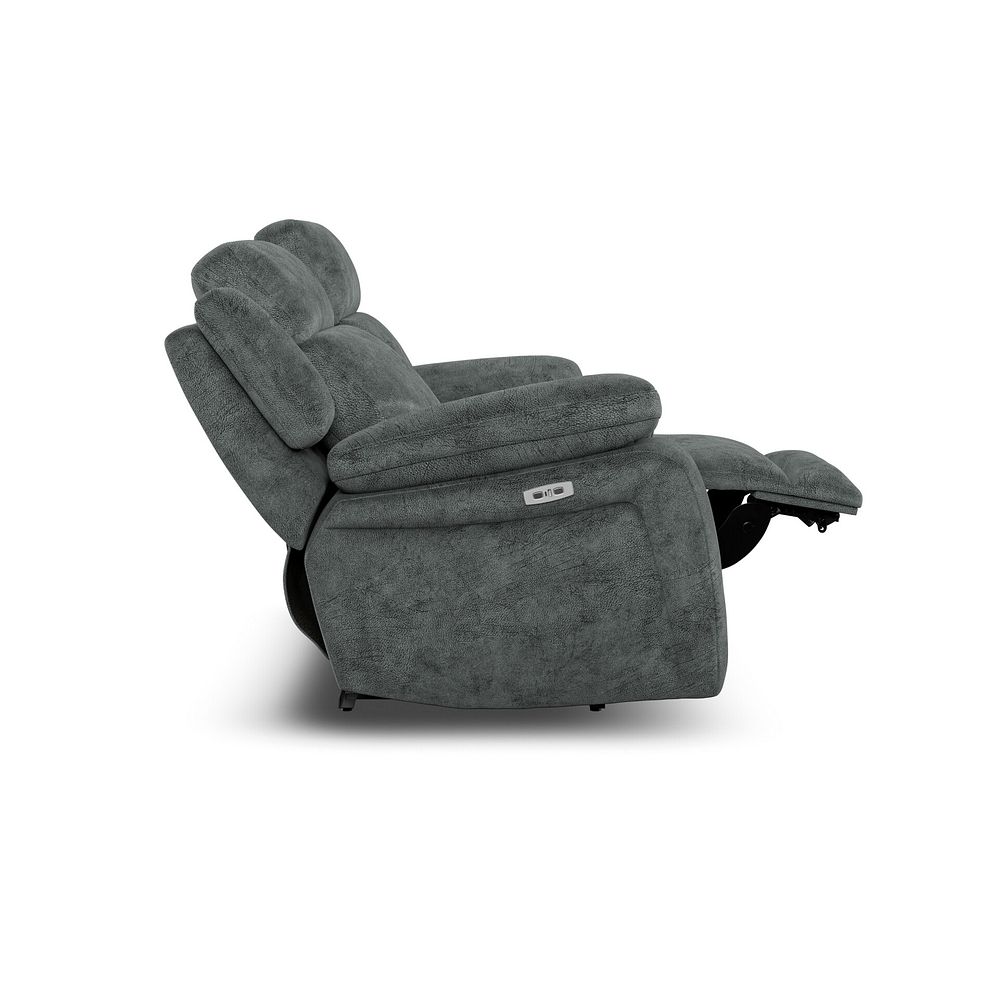 Emerson 2 Seater Electric Recliner Sofa in Dapple Grey Fabric 8