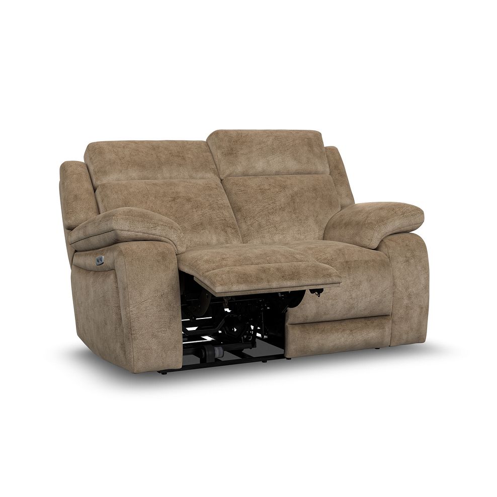 Emerson 2 Seater Electric Recliner Sofa in Dapple Taupe Fabric 3