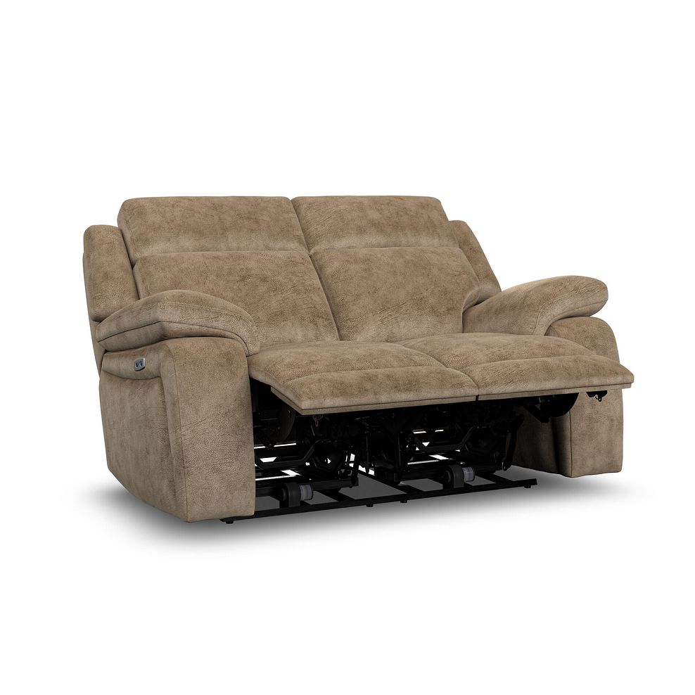 Emerson 2 Seater Electric Recliner Sofa in Dapple Taupe Fabric 4