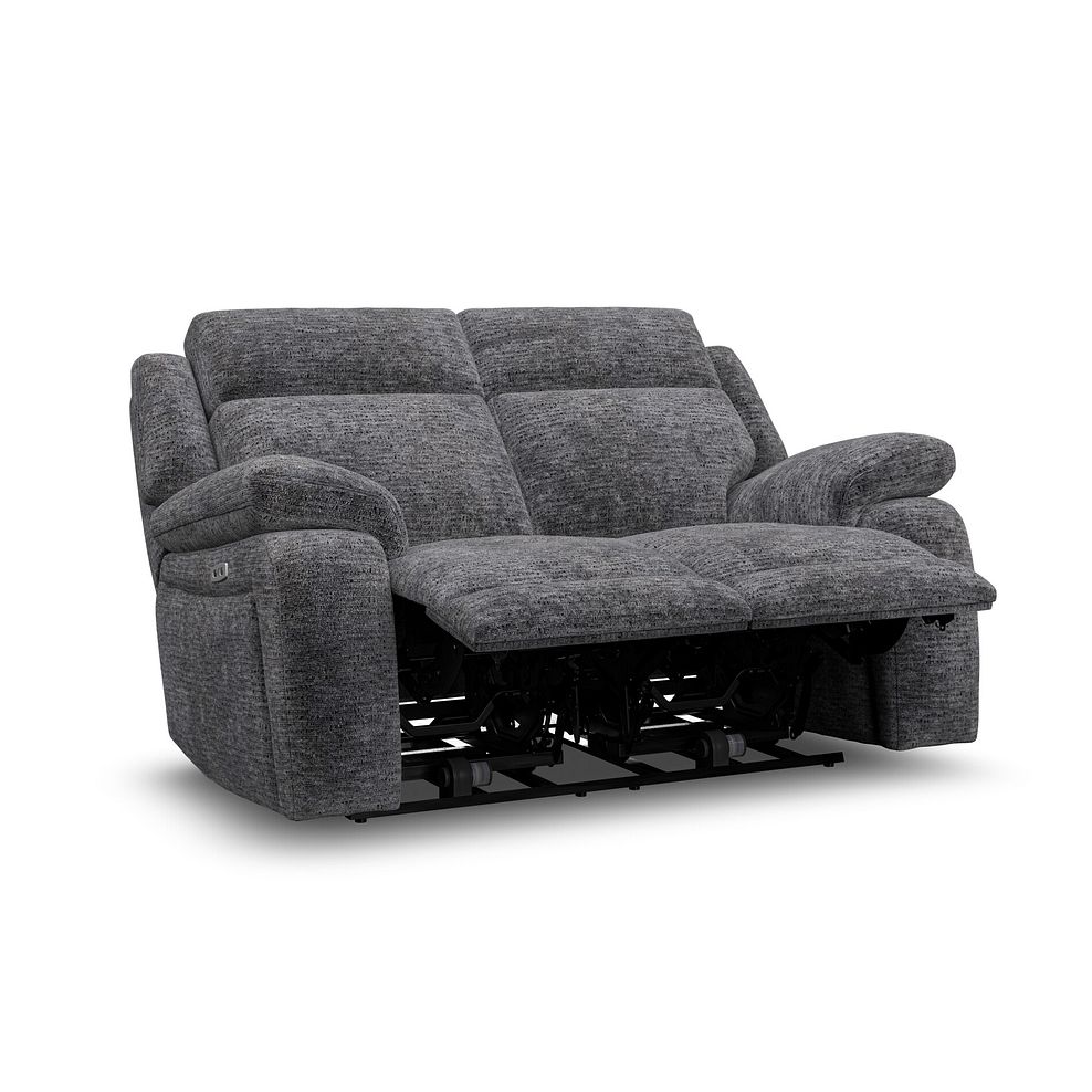 Emerson 2 Seater Electric Recliner Sofa in Luxe Charcoal Fabric 4