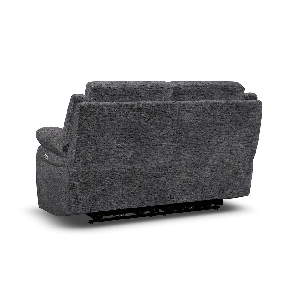 Emerson 2 Seater Electric Recliner Sofa in Luxe Charcoal Fabric 6