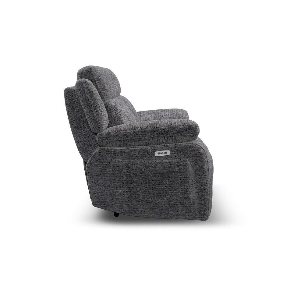 Emerson 2 Seater Electric Recliner Sofa in Luxe Charcoal Fabric 7