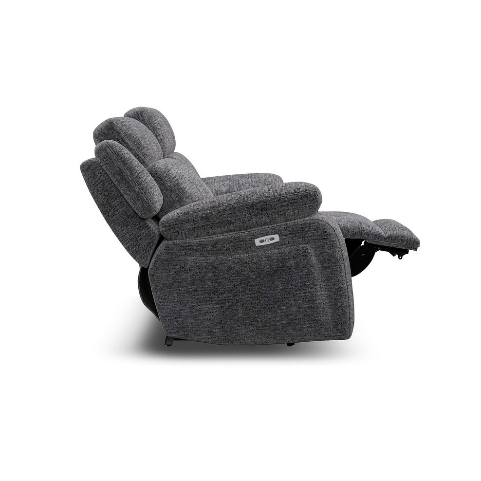 Emerson 2 Seater Electric Recliner Sofa in Luxe Charcoal Fabric 8