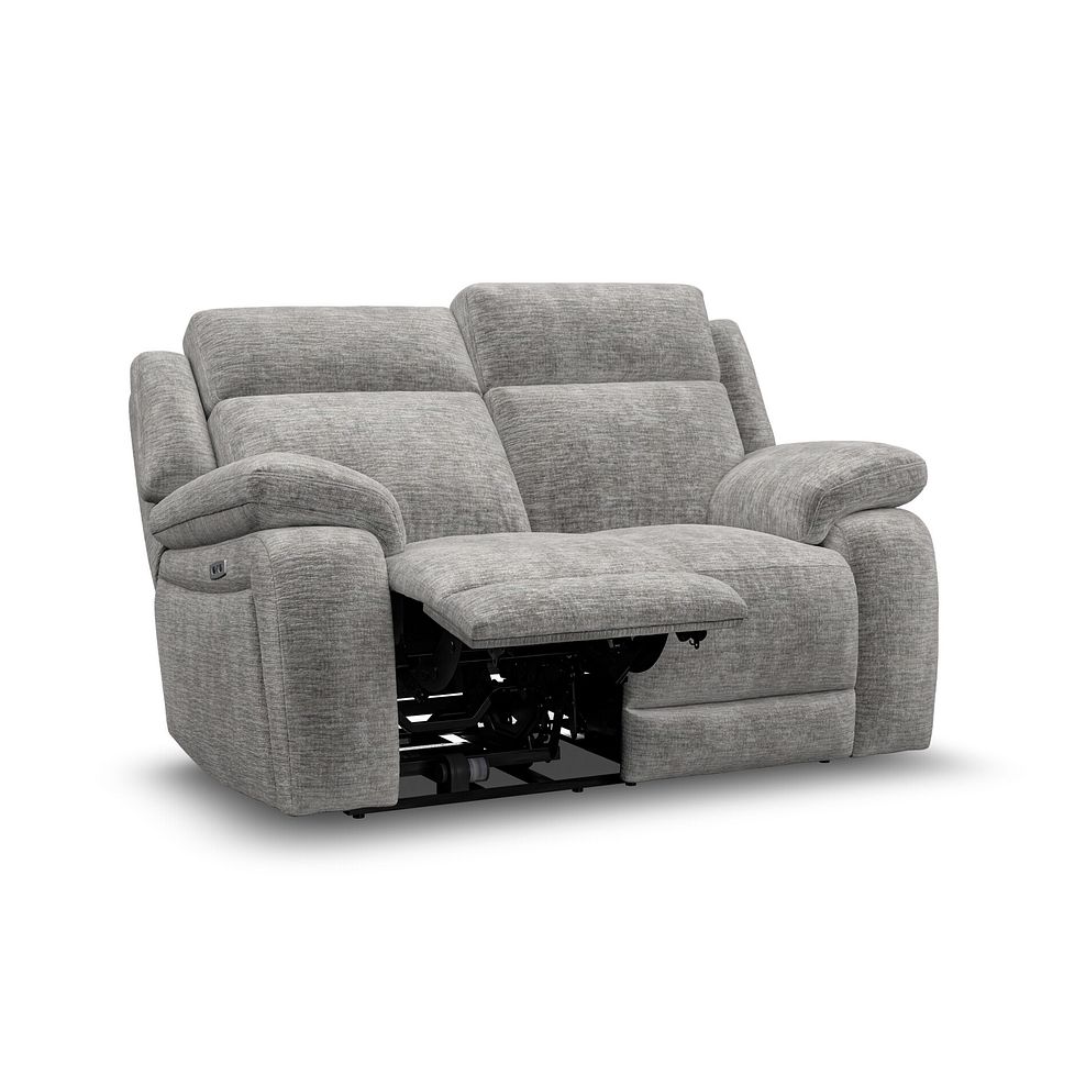 Emerson 2 Seater Electric Recliner Sofa in Luxe Grey Fabric 3