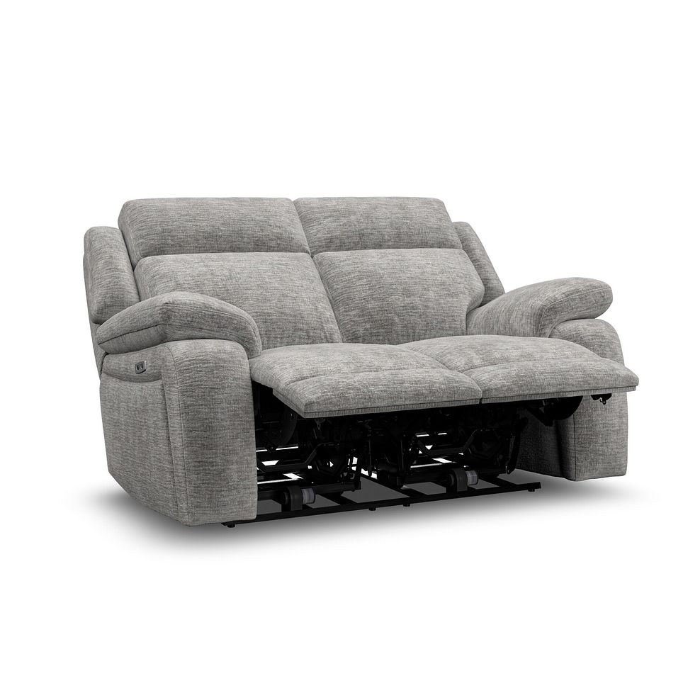 Emerson 2 Seater Electric Recliner Sofa in Luxe Grey Fabric 4