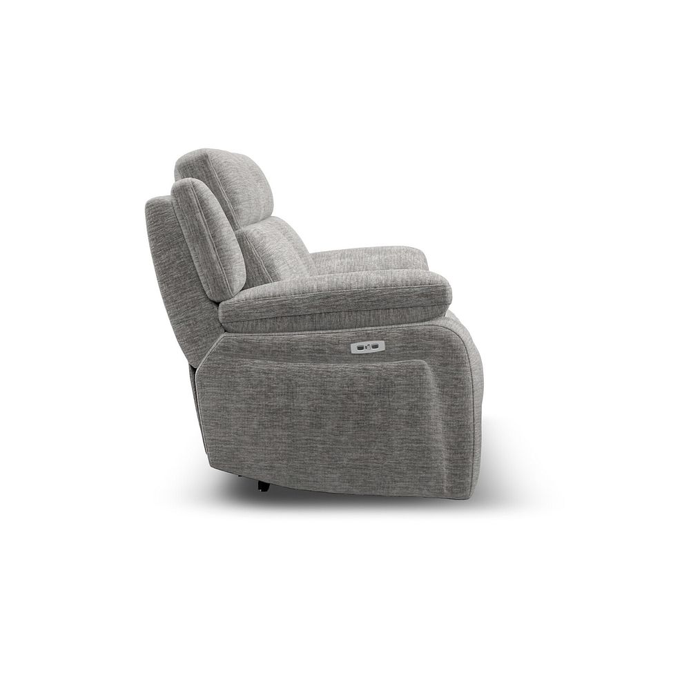 Emerson 2 Seater Electric Recliner Sofa in Luxe Grey Fabric 7