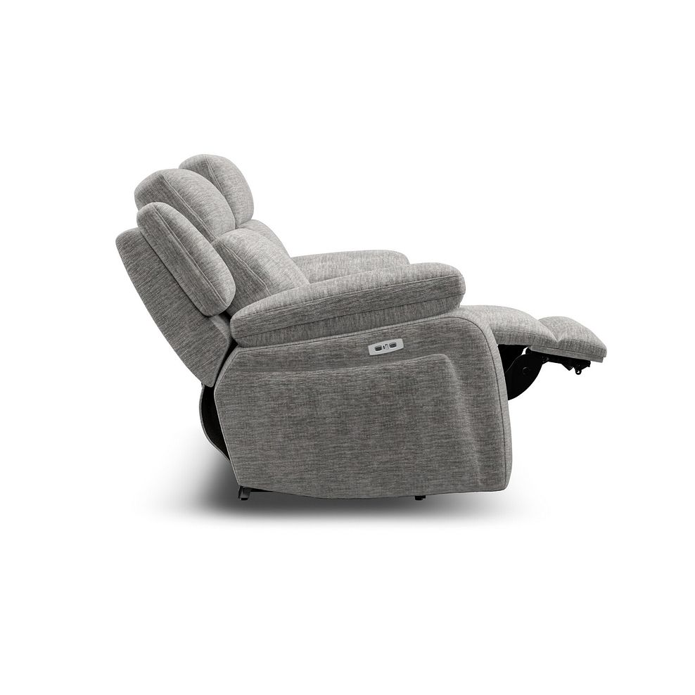 Emerson 2 Seater Electric Recliner Sofa in Luxe Grey Fabric 8