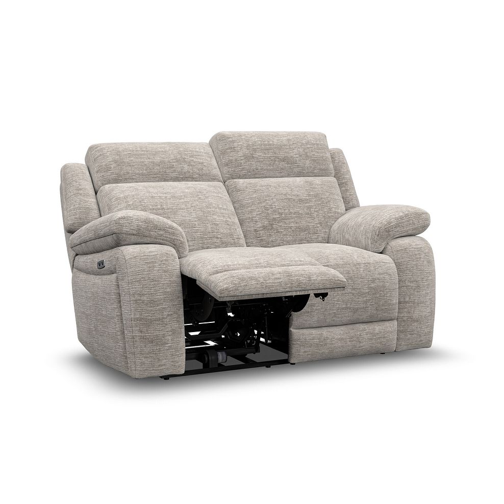 Emerson 2 Seater Electric Recliner Sofa in Luxe Natural Fabric 3