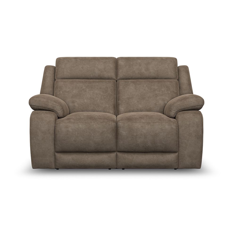 Emerson 2 Seater Electric Recliner Sofa in Miller Earth Brown Fabric 5