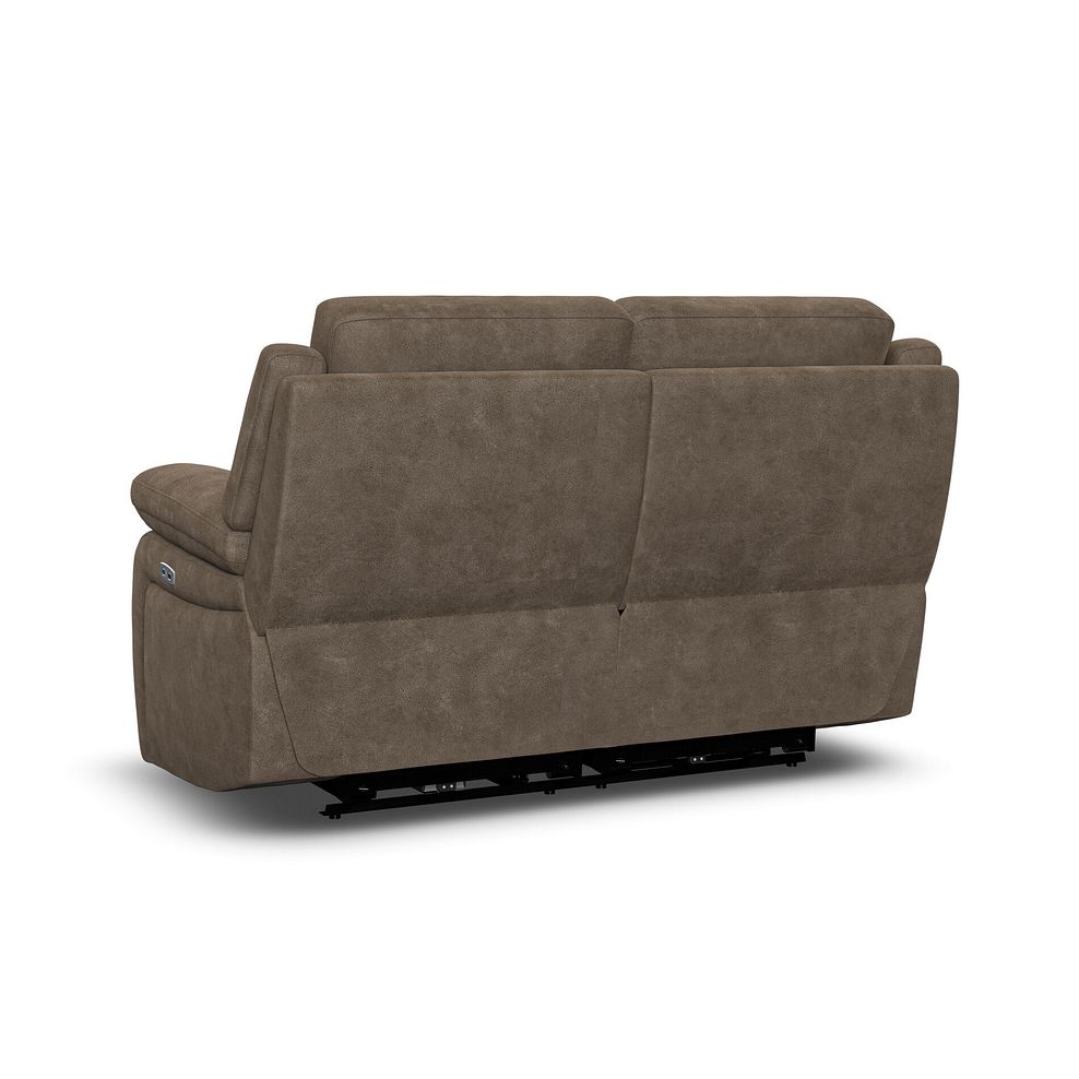 Emerson 2 Seater Electric Recliner Sofa in Miller Earth Brown Fabric 6