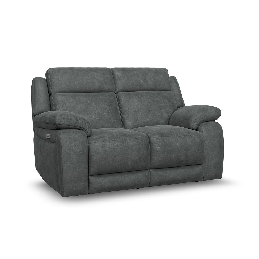 Emerson 2 Seater Electric Recliner Sofa in Miller Grey Fabric 1