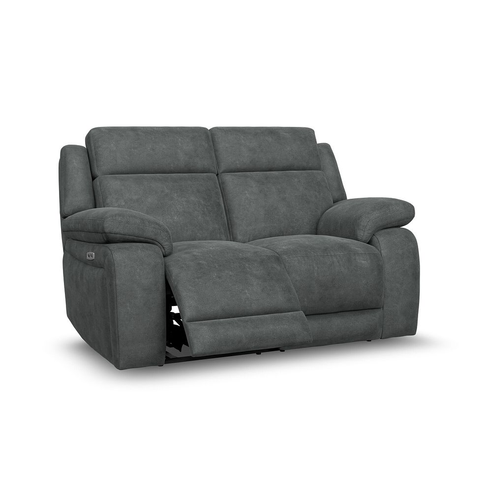 Emerson 2 Seater Electric Recliner Sofa in Miller Grey Fabric 2