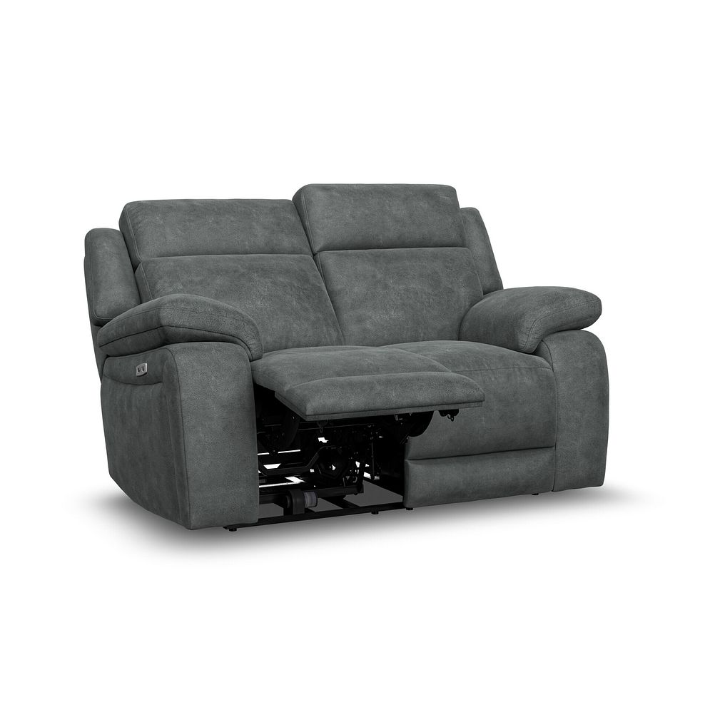 Emerson 2 Seater Electric Recliner Sofa in Miller Grey Fabric 3