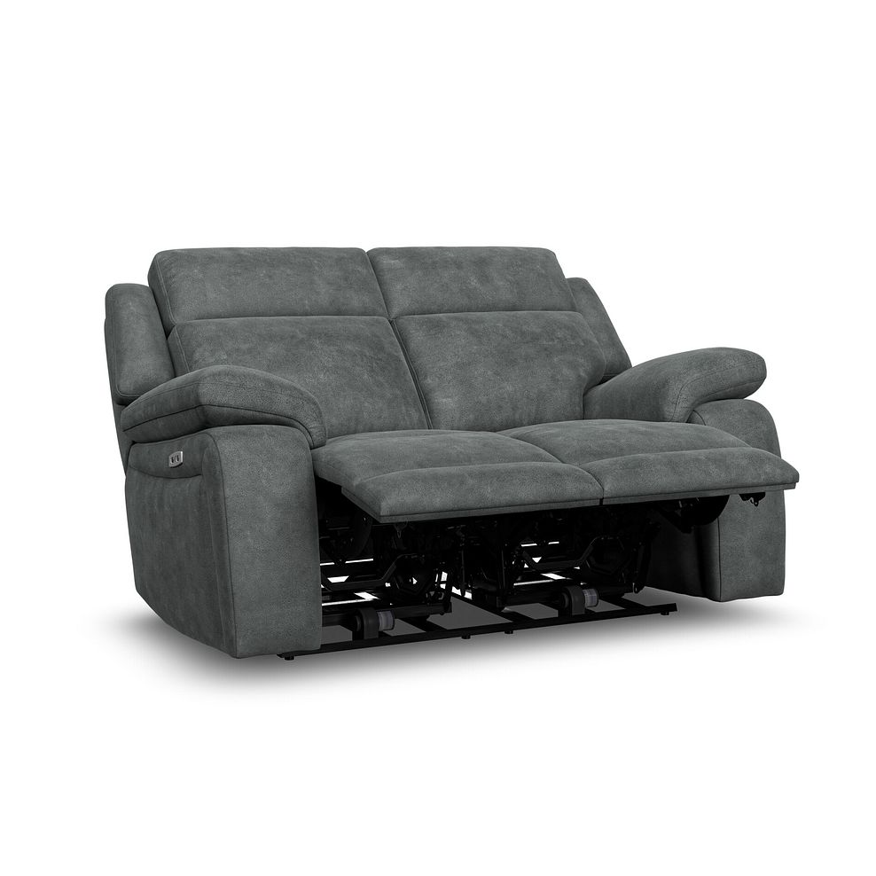 Emerson 2 Seater Electric Recliner Sofa in Miller Grey Fabric 4