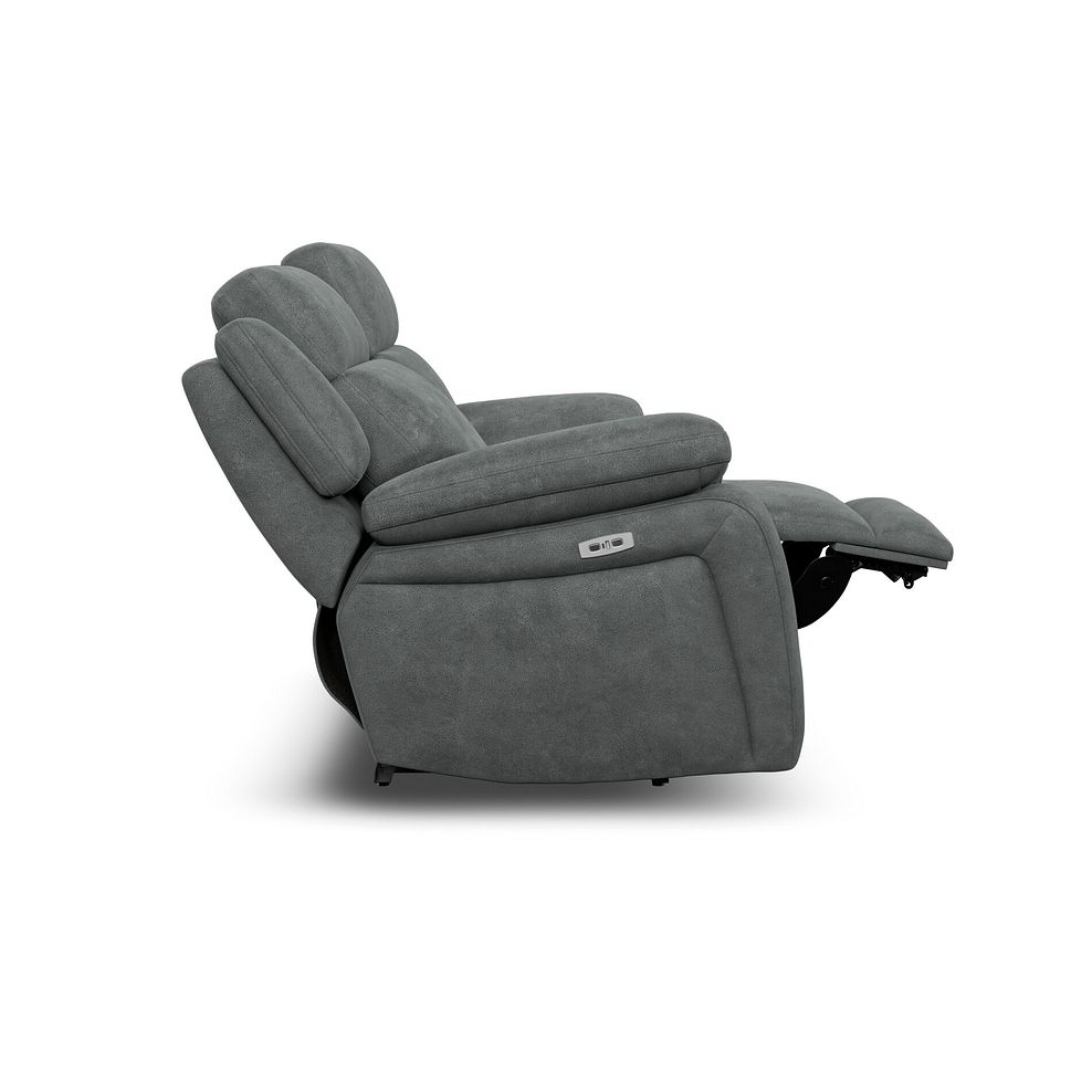 Emerson 2 Seater Electric Recliner Sofa in Miller Grey Fabric 8