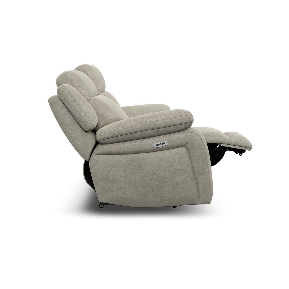 Emerson 2 Seater Electric Recliner Sofa in Miller Taupe Fabric 8