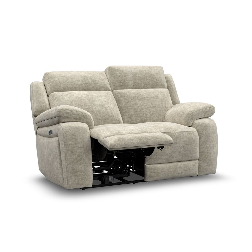 Emerson 2 Seater Electric Recliner Sofa in Plush Beige Fabric 3