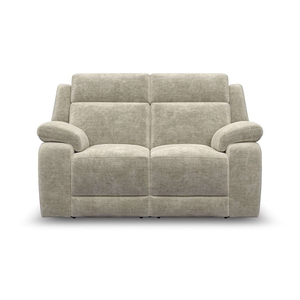 Emerson 2 Seater Electric Recliner Sofa in Plush Beige Fabric 5