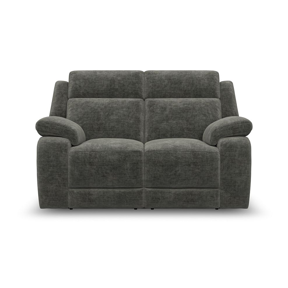 Emerson 2 Seater Electric Recliner Sofa in Plush Charcoal Fabric 5