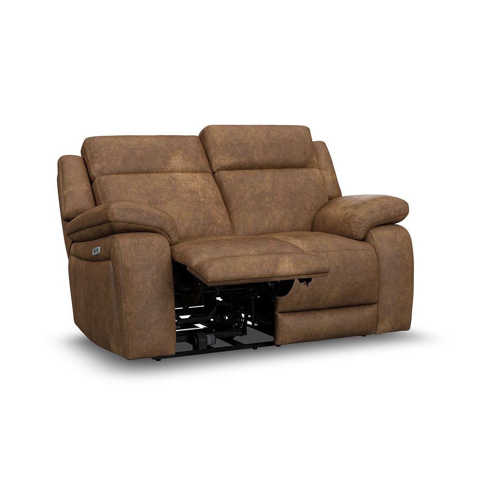 Emerson 2 Seater Electric Recliner Sofa in Ranch Brown Fabric 3