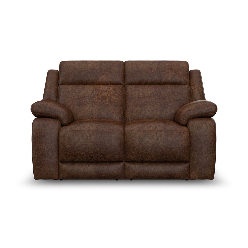Emerson 2 Seater Electric Recliner Sofa in Ranch Dark Brown Fabric 5